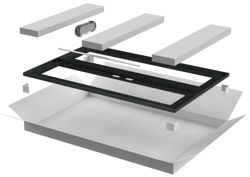Дверь перфорированная двустворчатая 800мм шкафа 42U черная ITK LINEA N