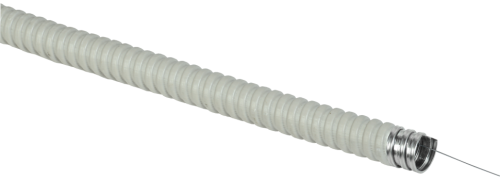 Металлорукав негорючий Р3-ЦПнг-15 (50м) с протяжкой серый IEK