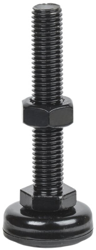 Регулируемая опора (ножка), резьба М12 90x34 мм, черная ITK