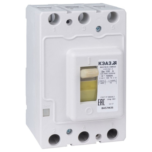Автомат ВА57Ф35-340010-50А-500-400AC-УХЛ3-КЭАЗ