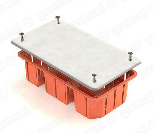 Коробка распаячная 176х92х45 IP20 для скрытого монтажа в кирпичных стенаx