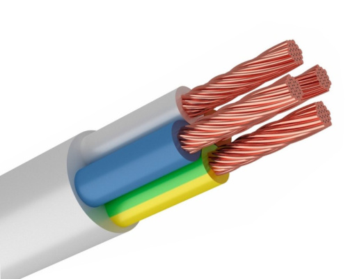 Провод ПВС 4х0,75 бел ГОСТ