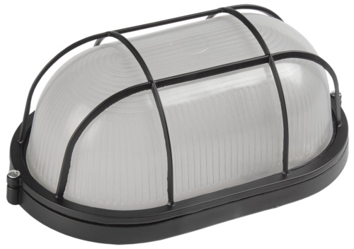 Светильник НПП1202 черный/овал с реш. 100Вт IP54  ИЭК