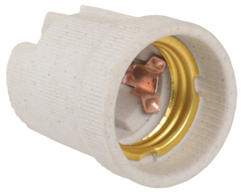 Патрон подвесной керамический, Е27 (200 шт), стикер на изделии, Пкр27-04-К43 IEK