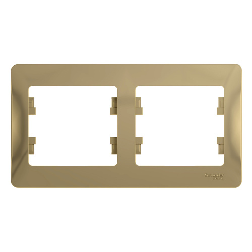 Рамка 2-постовая горизонтальная, ТИТАН GLOSSA