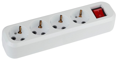 Колодка 4гн, зазeмл выкл.(20/960) KX-4es ЭРА 