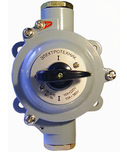 Выключатель пакетный ПВ 3-40 М1 сил. 56 (40А, силуминовый корпус, IP56)