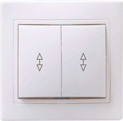 Выключатель 2кл проход. 10А КВАРТА (белый) ВСп10-2-0-КБ IEK