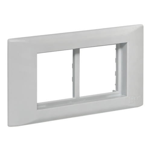 Рамка+суппорт на 4 модуля (2 поста) для парапетного кабельного канала EKF C-Line