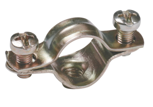 Скоба металл.двухкомпон. ИЭК d16-17мм