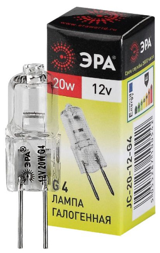 Лампа галогенная JCD-40W-230V-FR-G4 Эра (галоген, капсула, 40Вт, нейтр)
