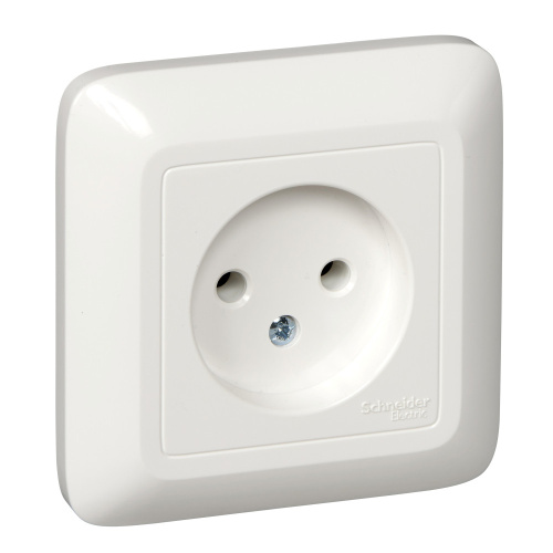 Розетка С/У без зазем. без шторок 10А 250В БЕЛЫЙ Wessen ПРИМА