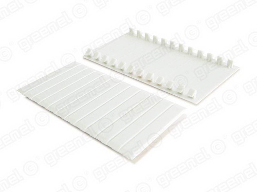 Заглушка для щитов 6-ти местная белый