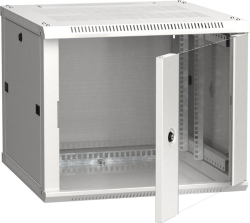 Шкаф LINEA W 9U 600x600 мм дверь стекло, RAL7035 ITK