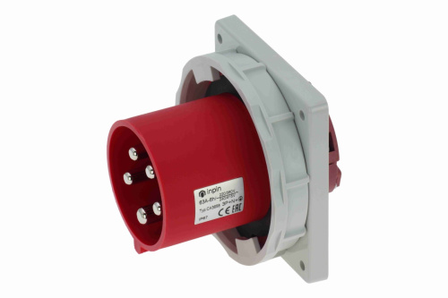 CA3658 INPIN Вилка встраиваемая 63A/400V/3P+N+E/IP67, фланец 106x110