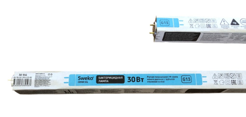 Лампа бактерицидная SSL-T8-UVC-G13-15W-BG Sweko