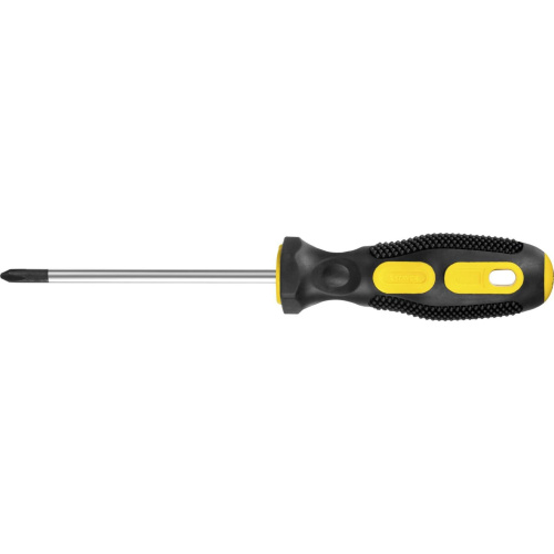 Отвертка STAYER "MASTER", двухкомпонентная рукоятка, магнитный наконечник, PH0x75мм
