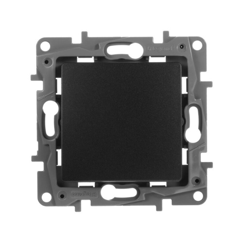 Выключатель 1-клавишный 10АХ, 250В авт. клем. Антрацит Legrand Etika