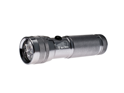 Фонарь Космос 3714-G-LED (3xR03 в компл.) 14св/д (160lm), серебр./алюминий, BL
