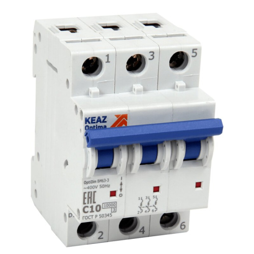 Выключатель автоматический OptiDin BM63-3C32-10-УХЛ3