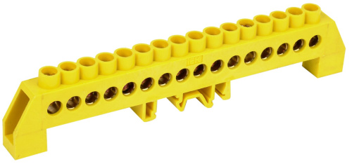 Шина PE "земля" в комб DIN-изол"Стойка" ШНИ-8х12-16-КС-Ж ИЭК