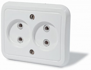 Розетка 2-х мест с/у  РС16-392 москвичка