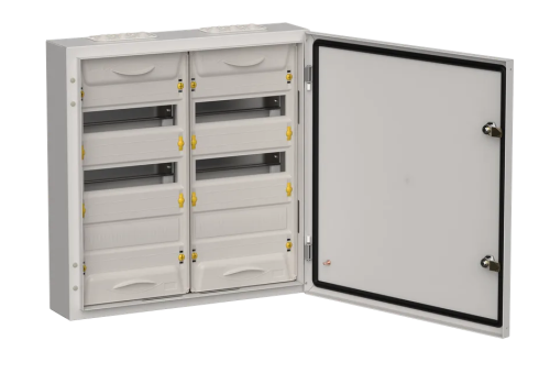 TITAN 5 Корпус металлический ЩРн-72 (2х36) 585х570х140мм IP54 серый (одна дверь) IEK