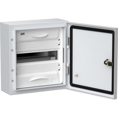 TITAN 5 Корпус мет. ЩРн-24 (1х24) 460х310х140 IP54 сер (одна дверь) IEK