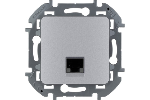 Информационная розетка RJ 45 - категория 6 - UTP - INSPIRIA - алюминий