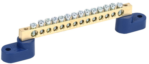 Шина N "ноль" на двух угловых изол ШНИ-6х9-14-У2-С ИЭК