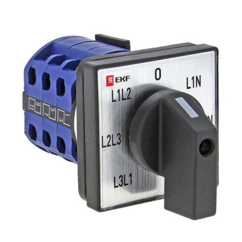 Переключатель кулачковый ПК-1-64 10А для вольтметра IP65 EKF pk-1-64-10-65