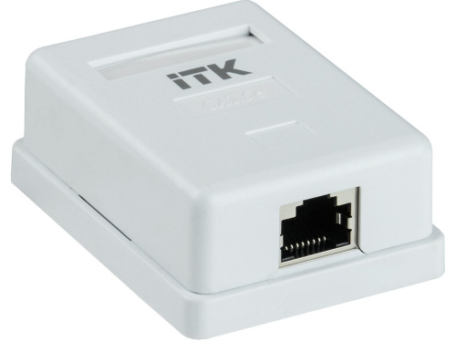 Настенная инф. розетка RJ45 кат. 5E FTP 1-порт ITK