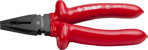 Плоскогубцы ЗУБР "МАСТЕР" "ЭЛЕКТРИК" комбинированные, диэлектрические, высоковольтные до ~1000В, 200