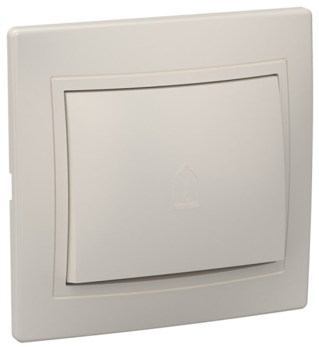 Выключатель 1кл проход. 10А КВАРТА (кремовый) ВСп10-1-0-ККм 