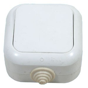 Выключатель 1 ОП п/герм (пластик АБС) Витебск А16-001/А110-001