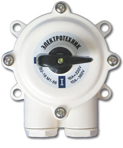 Выключатель пакетный ПВ 2-16 М1 пл. 56 (16А, пластмассовый корпус, IP56)