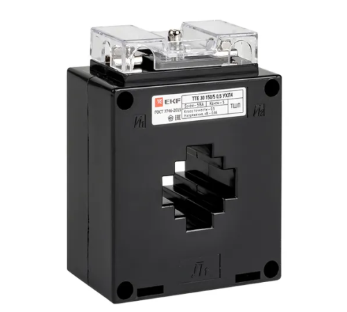 Трансформатор тока ТТЕ-30-150/5А класс точности 0,5S EKF PROxima