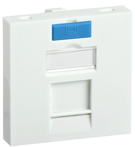 Вставка 45х45мм для 1 мод. Keystone Jack с маркером ITK