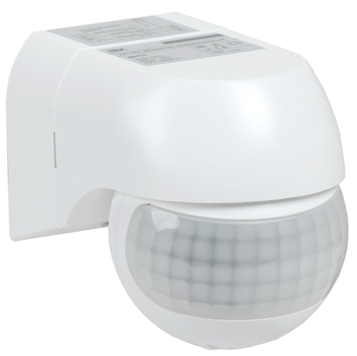 Датчик движения ДД 015 белый 800Вт 180гр 12м IP44 IEK