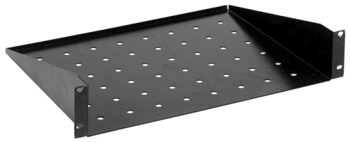 19" консольная полка глубиной 350мм, 2U, черная ITK