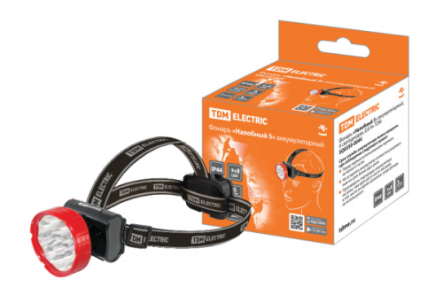 Фонарь "Налобный 5"аккумуляторный, 9 светодиодов,0,8 Ач TDM 