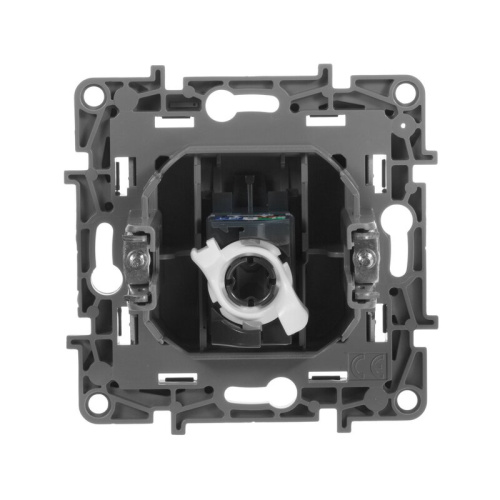 Розетка RJ45 Cat.5e одиночная UTP Антрацит Legrand Etika