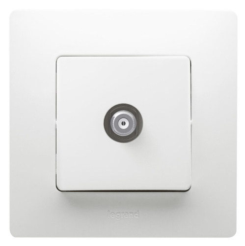 Розетка телевизионная TV Звезда белая ETIKA 