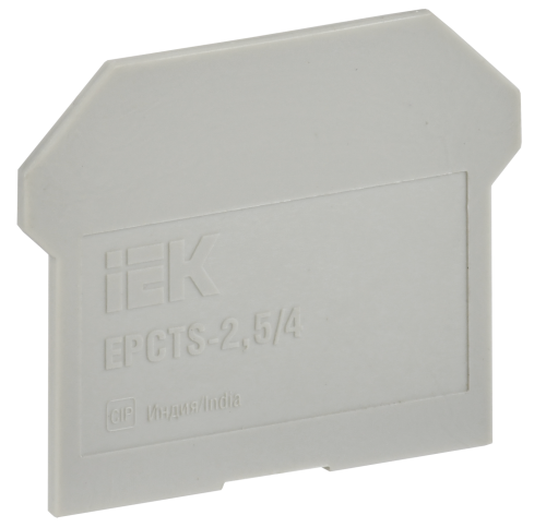 Заглушка для колодки клеммной CTS 2,5/4мм2 серая IEK