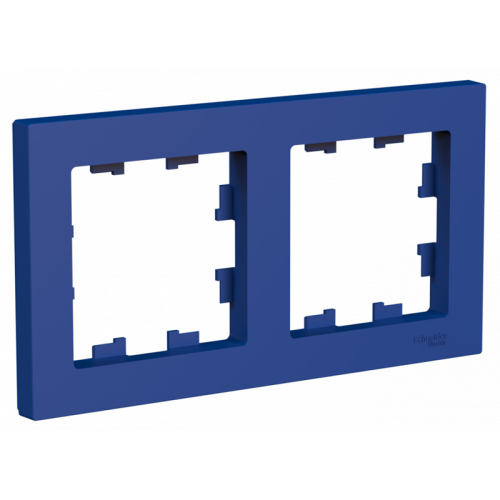 Рамка 2-постовая, универсальная, АКВАМАРИН, ATLASDESIGN