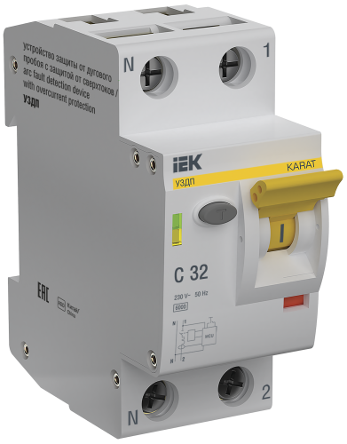 KARAT УЗДП c авт. выкл. 1P+N C 16A IEK