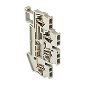 Колодка клеммная пружинная двойная JXB-ST-4 32А серая EKF