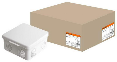 Коробка распаячная с крышкой 100х100х55мм IP54