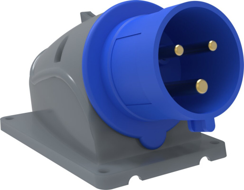 Вилка стационарная ССИ-523 32А-6ч/200-250В 2Р+РЕ IP44 MAGNUM ИЭК