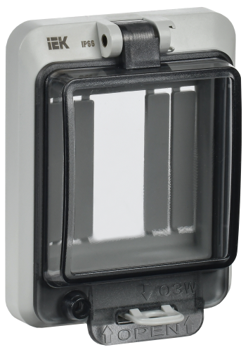 Крышка защитная для выреза в шкафу 3 модуля IP66 IEK